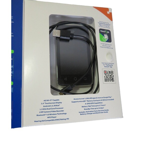 New! Tracfone Alcatel Onetouch Pixi Glitz 4G Android Smartphone A463BG - Picture 2 of 2